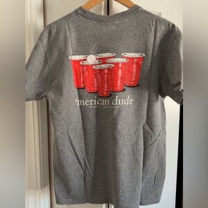 Simply Southern Gray Beer Pong Short Sleeve Tee - Medium